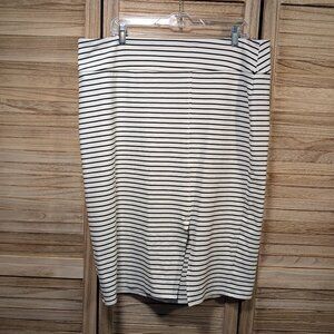 Worthington Striped Black and White Skirt Size XLT